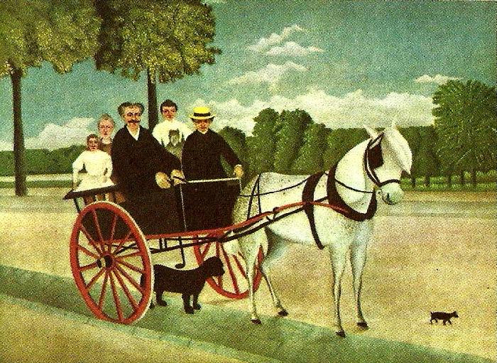 Henri Rousseau fader juniets vagn oil painting image